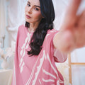 The Canvas Collection Women Saloma Kaftan Set Warm Pink Matahari Print - Umbi