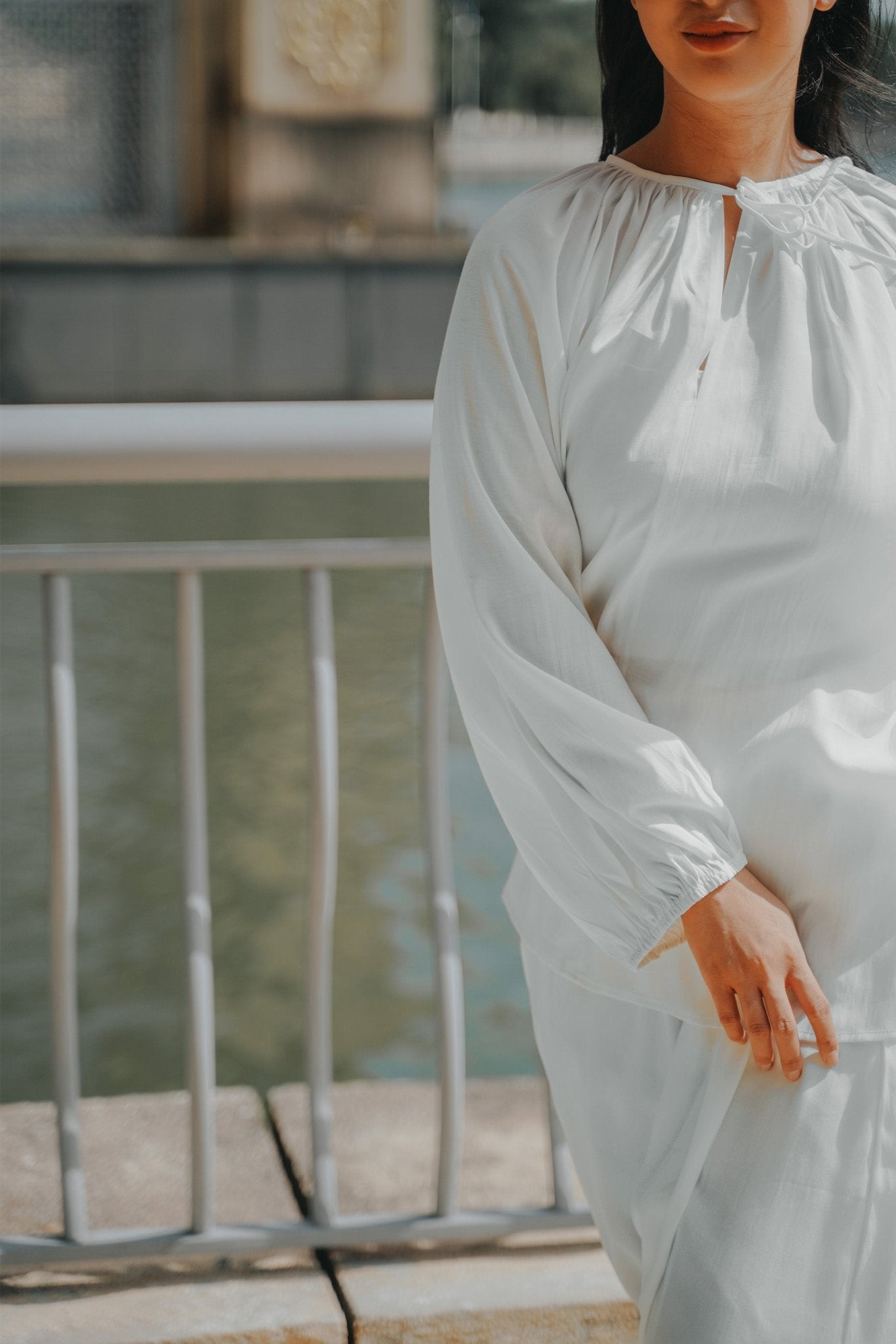 The City Breeze Pt.2 Women Airy Blouse Grey - Umbi