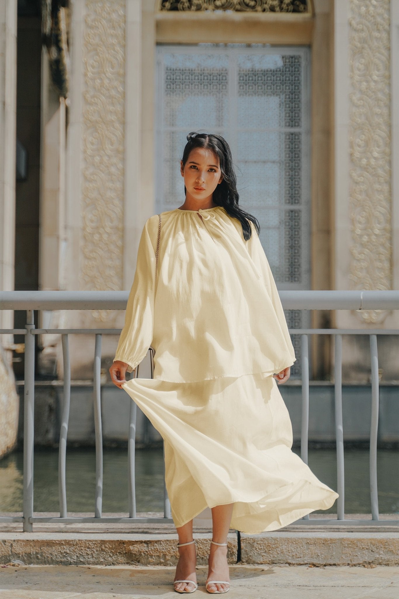 The City Breeze Pt.2 Women Airy Skirt Cream - Umbi