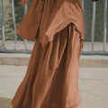 The City Breeze Pt.2 Women Airy Skirt Dark Chocolate - Umbi