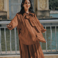 The City Breeze Pt.2 Women Airy Skirt Dark Chocolate - Umbi