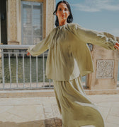 The City Breeze Pt.2 Women Airy Skirt Olive Green - Umbi