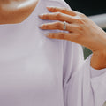 The City Breeze Pt.2 Women Bat Wing Knit Top Lilac - Umbi