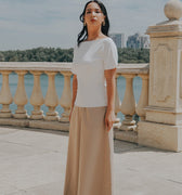 The City Breeze Pt.2 Women Boat Neck Knit Top Cream - Umbi