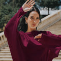 The City Breeze Pt.2 Women Loose Fit Blouse Maroon - Umbi