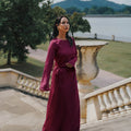 The City Breeze Pt.2 Women Maxi Satin Dress Maroon - Umbi