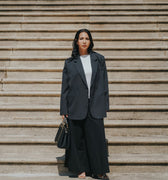 The City Breeze Pt.2 Women Oversized Blazer Dark Grey - Umbi