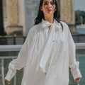 The City Breeze Pt.2 Women Ribbon Blouse White - Umbi
