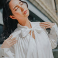 The City Breeze Pt.2 Women Ribbon Blouse White - Umbi