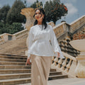 The City Breeze Pt.2 Women Satin Long Skirt Cream - Umbi