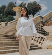 The City Breeze Pt.2 Women Satin Long Skirt Cream - Umbi