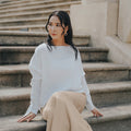 The City Breeze Pt.2 Women Satin Long Skirt Cream - Umbi