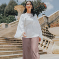 The City Breeze Pt.2 Women Satin Long Skirt Dusty Rose - Umbi