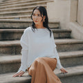 The City Breeze Pt.2 Women Satin Long Skirt Light Brown - Umbi