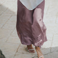 The City Breeze Pt.2 Women Satin Long Skirt Purple - Umbi