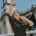 The City Breeze Pt.2 Women Wide Neck Knit Top Black - Umbi