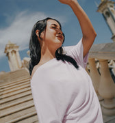 The City Breeze Pt.2 Women Wide Neck Knit Top Lilac - Umbi