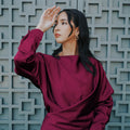 The City Breeze Pt.2 Women Wrap Satin Blouse Maroon - Umbi