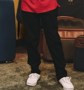 The Early Check - in Collection Boy Black Fitted Pants - Umbi