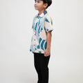 The Early Check - in Collection Boy Hawaii Shirt in Lighthouse Print - Umbi