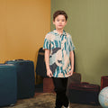 The Early Check - in Collection Boy Hawaii Shirt in Lighthouse Print - Umbi