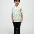 The Early Check - in Collection Boy Hawaii Shirt in Meadow Print - Umbi