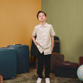 The Early Check - in Collection Boy Hawaii Shirt in Meadow Print - Umbi