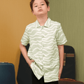 The Early Check - in Collection Boy Hawaii Shirt in Meadow Print - Umbi