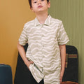 The Early Check - in Collection Boy Hawaii Shirt in Meadow Print - Umbi