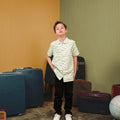 The Early Check - in Collection Boy Hawaii Shirt in Meadow Print - Umbi