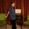 The Early Check - in Collection Boy Hawaii Shirt in Ombak Print - Umbi