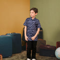The Early Check - in Collection Boy Hawaii Shirt in Ombak Print - Umbi