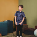 The Early Check - in Collection Boy Hawaii Shirt in Ombak Print - Umbi