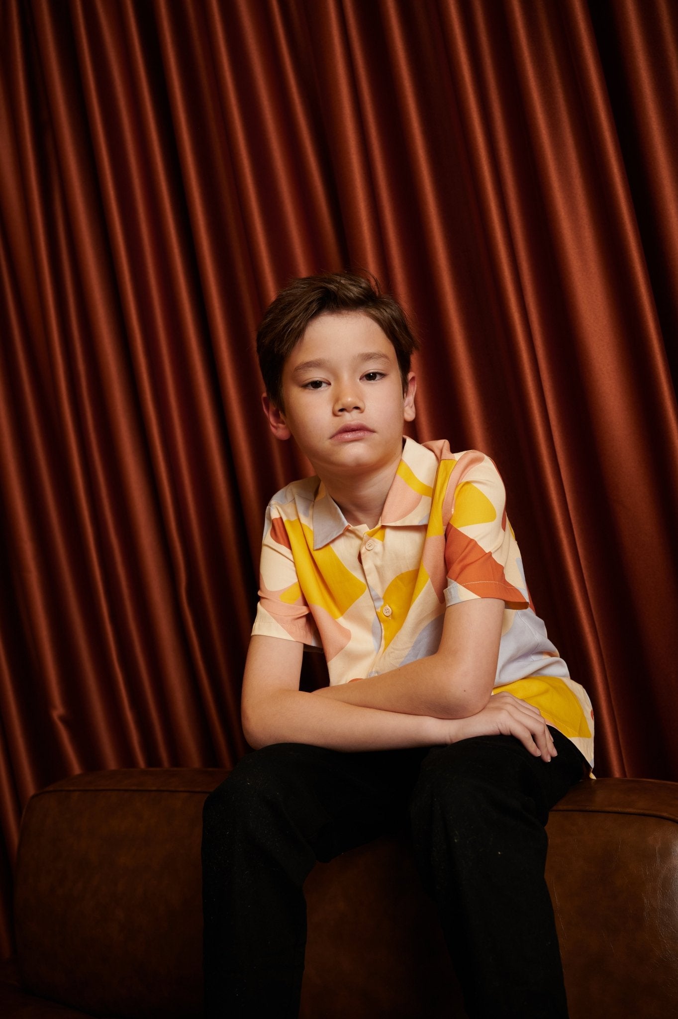 The Early Check - in Collection Boy Hawaii Shirt in Playroom Print - Umbi