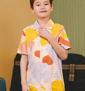 The Early Check - in Collection Boy Hawaii Shirt in Playroom Print - Umbi