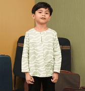 The Early Check - in Collection Boy Teluk Belanga in Meadow Print - Umbi