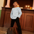The Early Check - in Collection Boy Teluk Belanga in Snowflake Print - Umbi