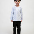 The Early Check - in Collection Boy Teluk Belanga in Snowflake Print - Umbi