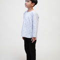The Early Check - in Collection Boy Teluk Belanga in Snowflake Print - Umbi