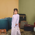 The Early Check - in Collection Girl Classic Skirt in Ballroom Print - Umbi