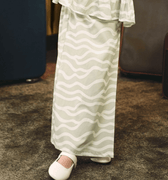 The Early Check - in Collection Girl Classic Skirt in Meadow Print - Umbi