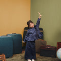 The Early Check - in Collection Girl Classic Skirt in Midnight Blue - Umbi
