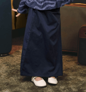 The Early Check - in Collection Girl Classic Skirt in Midnight Blue - Umbi