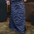 The Early Check - in Collection Girl Classic Skirt in Ombak Print - Umbi