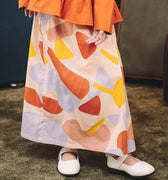 The Early Check - in Collection Girl Classic Skirt in Playroom Print - Umbi