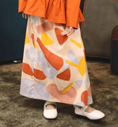 The Early Check - in Collection Girl Classic Skirt in Playroom Print - Umbi