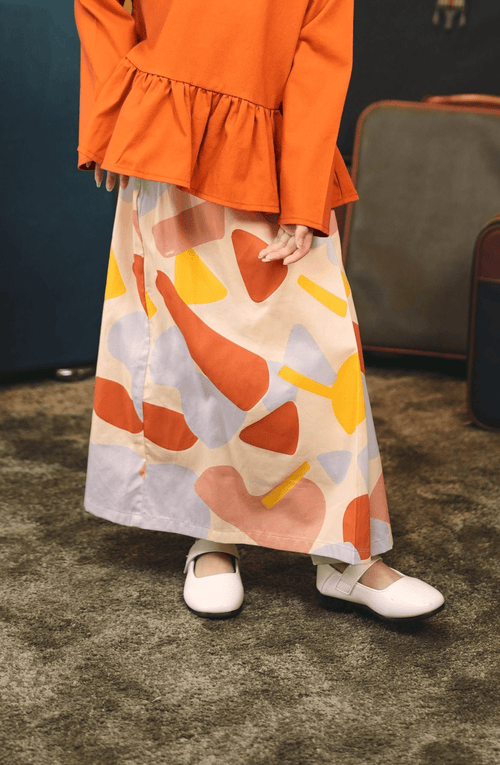 The Early Check-in Collection Girl Classic Skirt in Playroom Print