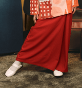 The Early Check - in Collection Girl Classic Skirt in Terracotta - Umbi