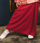 The Early Check - in Collection Girl Classic Skirt in Terracotta - Umbi