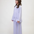 The Early Check - in Collection Girl Ruffles Top in Lilac - Umbi
